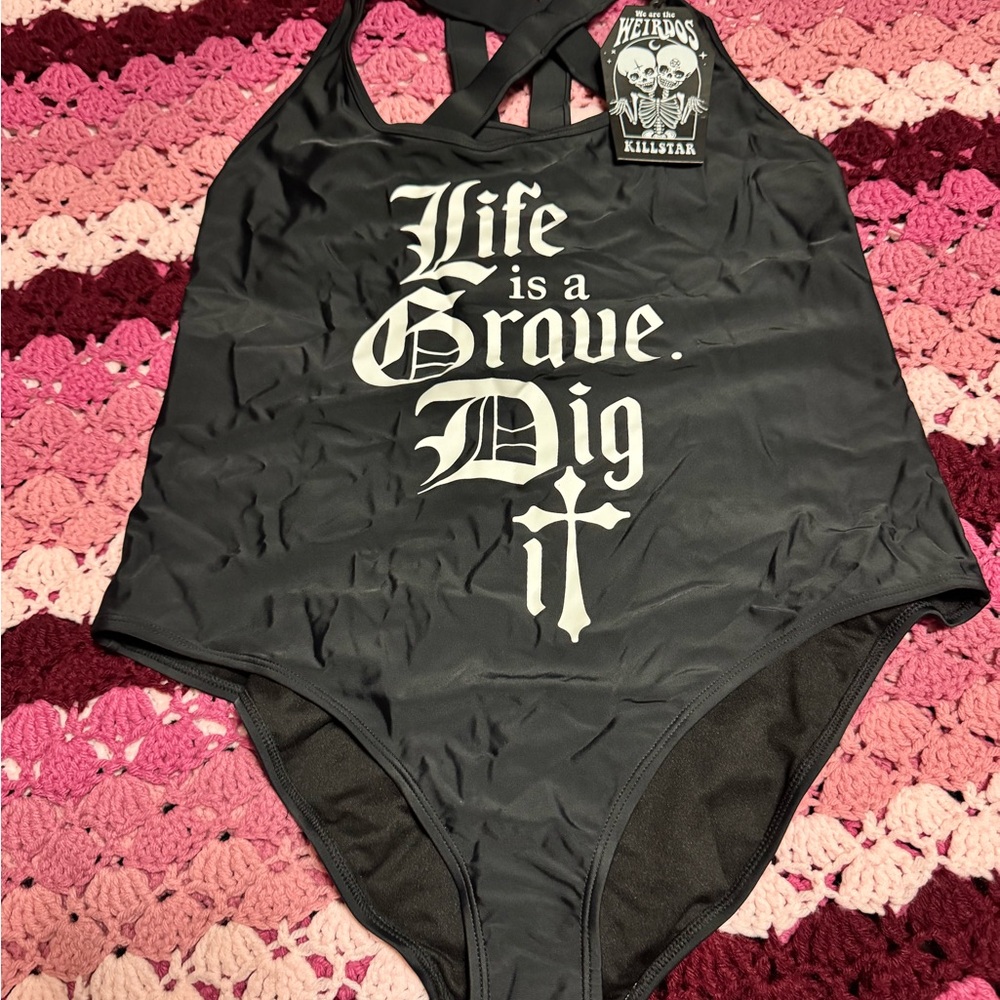 Killstar Black Gothic swimsuit. One Piece